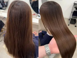 ロング 髪質改善×縮毛矯正 Core梅田　片山のヘアスタイル