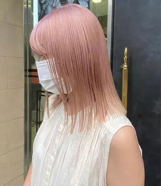 ミディアム 艶髪カラー🫧 髪質改善🪽萩原のヘアスタイル