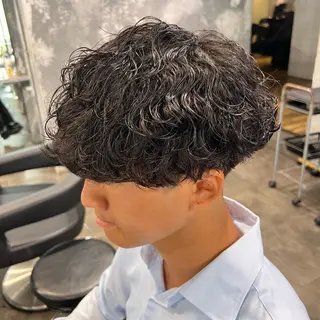 ショート カラー パーマ ヘアアレンジ メンズ キッズ 🔷横浜1のパーマ 職人🔷将太郎のヘアスタイル