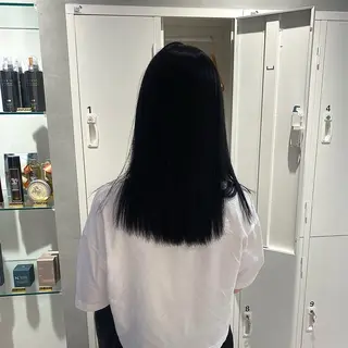 セミロング カットカラー縮毛矯正 募集／Otohaのヘアスタイル