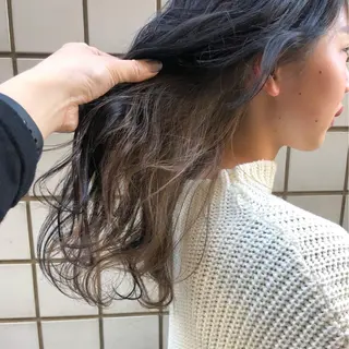 セミロング カラー ハイトーン特化🌟 仲川和人のヘアスタイル