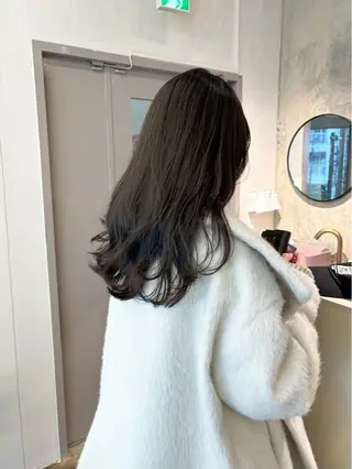 セミロング カラー 武田美空🐇 ヘアアレンジ/カラーのヘアスタイル