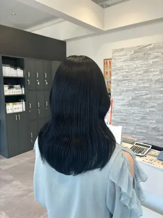 ミディアム JILL    hair所属・maki💖 ボブ/縮毛矯正のヘアスタイル