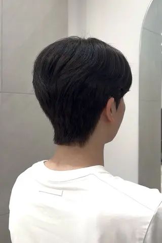 ショート カラー パーマ ヘアアレンジ メンズ ヘアメイク小野リエ 韓国ハーフ🦊のヘアスタイル
