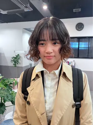 ミディアム パーマ dog star加藤 翔太のヘアスタイル