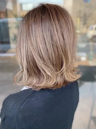 セミロング 有村 涼のヘアスタイル