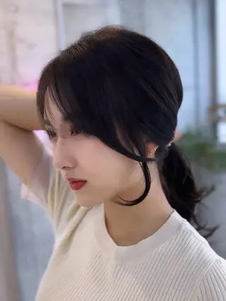 ミディアム カラー 髪質改善サロン Sea shinjuku 新宿南口【シー シンジュク】所属・髪質改善/韓国ヘア レイヤー/新宿/ロミのヘアスタイル