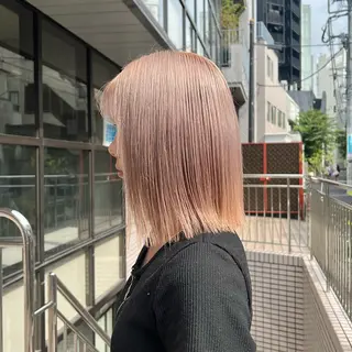 ミディアム カラー 色落ちまで可愛い 透明感🔅KANTAのヘアスタイル