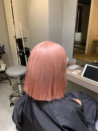 ミディアム カラー 美髪・シールエクステ ホソタニリョウコのヘアスタイル