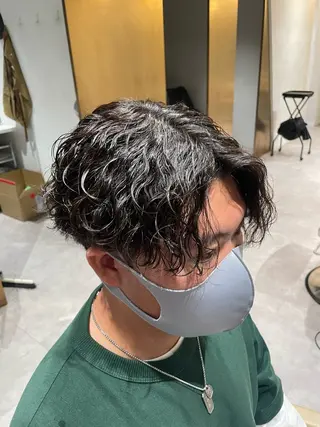 パーマ メンズ 無料ショートモデル 募集中❗️秋山ひらいのヘアスタイル