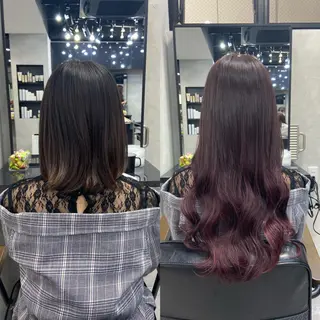 ロング カラー ヘアアレンジ ar+ ❤︎ maiのヘアスタイル