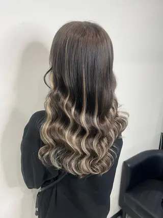 ロング カラー YUDU🍊 germe/ジェルムのヘアスタイル