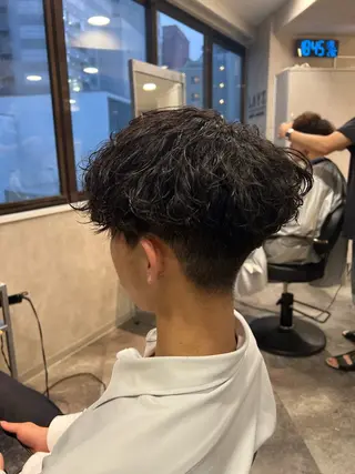 ショート パーマ ヘアアレンジ メンズ メンズ特化/カラー/ パーマ/ケイシンのヘアスタイル