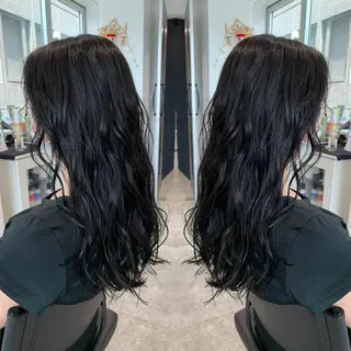 ロング カラー レイヤーカット/ 艶カラー/RYOMAのヘアスタイル