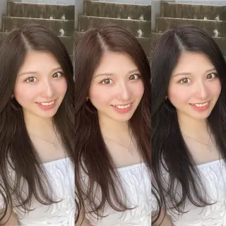 セミロング カラー ヘアアレンジ SALOWIN原宿AROA店所属・顔まわり神カット✂︎ 齋藤雄大【表参道】のヘアスタイル