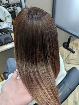 ロング カラー ✨METEO導入店✨ 髪質改善×縮毛矯正のヘアスタイル