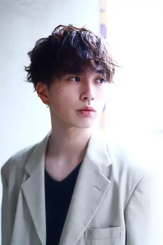 ショート メンズ カラー パーマ N° il duca 札幌のヘアスタイル
