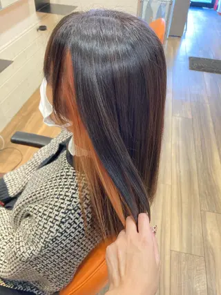 セミロング カラー okuda yuukiのヘアスタイル