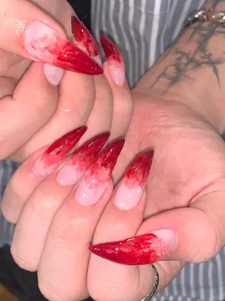 ネイル NES NAIL所属・さゆり￤推しキャラ ￤ロングネイル🩷のネイルデザイン