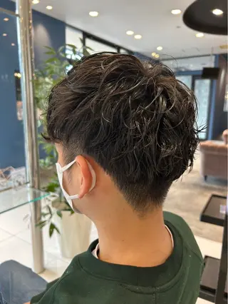 ショート メンズカット¥0婦中 カットモデル大上聖矢のヘアスタイル