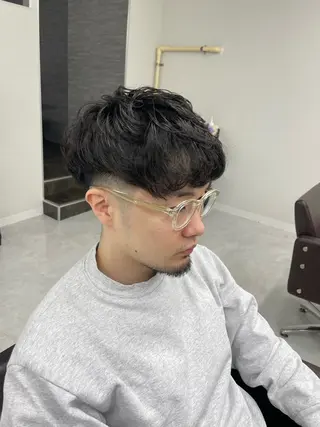 ショート パーマ メンズ メンズカット特化✂︎ SHINGO 本厚木のヘアスタイル