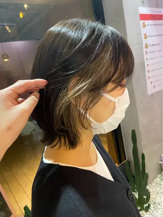 カラー 🫧ハイライトモデル 募集🫧溝口結麻のヘアスタイル