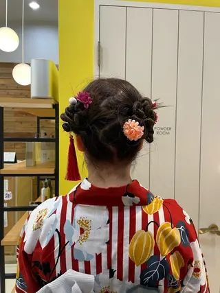 ヘアアレンジ なな/シェービング /カラー/アレンジのヘアスタイル