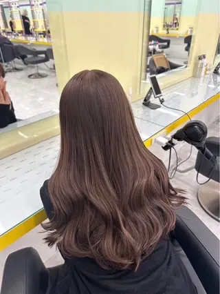 ロング カラー ヘアアレンジ トレンド韓国風カラー 💎ホウト💎のヘアスタイル