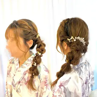 ヘアアレンジ 🎀カット・カラーモ デル募集中✧めい🎀のヘアスタイル