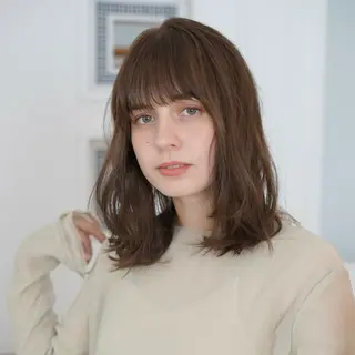 セミロング カラー パーマ 髪質改善ストレート✨ パーマヘア✨YUKIのヘアスタイル