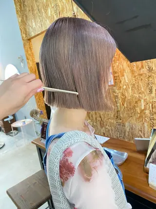 ショート カラー ヘアアレンジ chapter問屋町 💘小室明華のヘアスタイル