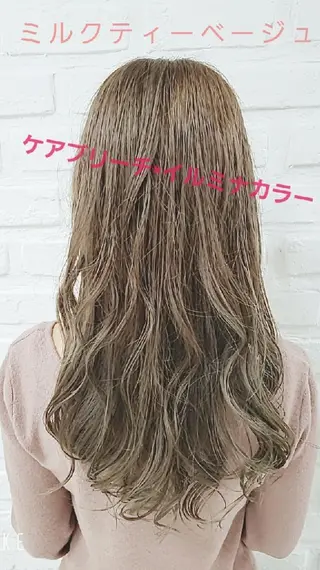 ロング カラー 染野 匠のヘアスタイル