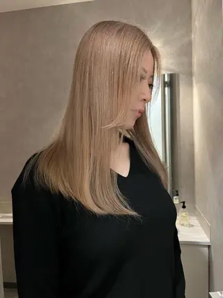 ロング LAKING　SHIGA所属・田中 亜弥のヘアスタイル