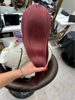 ロング カラー 韓国ヘア×髪質改善 サロンmareのヘアスタイル