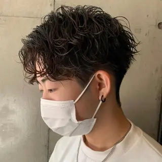 パーマ メンズ 酸性ストレート・ メンズ 三原 楊子のヘアスタイル