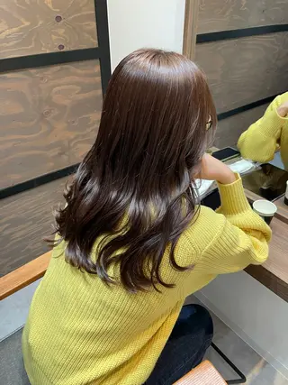 ミディアム カラー 韓国レイヤー/髪質 改善/縮毛🤍吉田のヘアスタイル