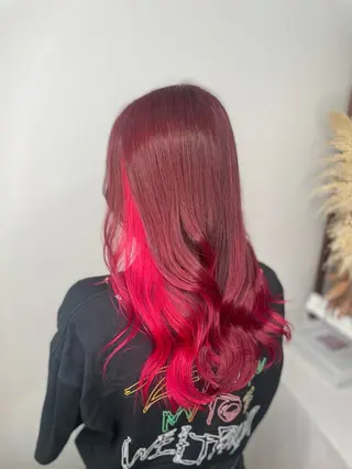 セミロング カラー 萩原 加帆のヘアスタイル