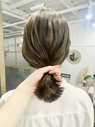 ミディアム カラー ヘアアレンジ ume所属・ひなの .のその他イメージ