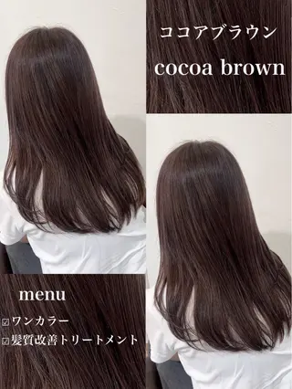 ロング カラー 似合わせバランス得意 青野さくらのヘアスタイル