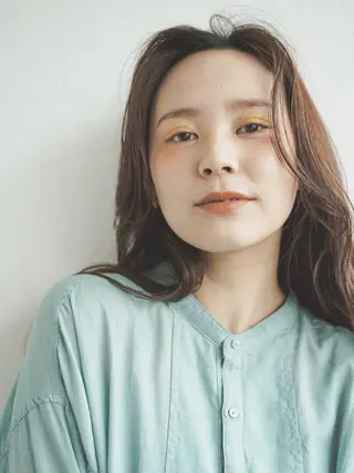 ロング 柳下 涼のヘアスタイル