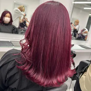 セミロング 🩷暖色カラー🩷 BONのヘアスタイル