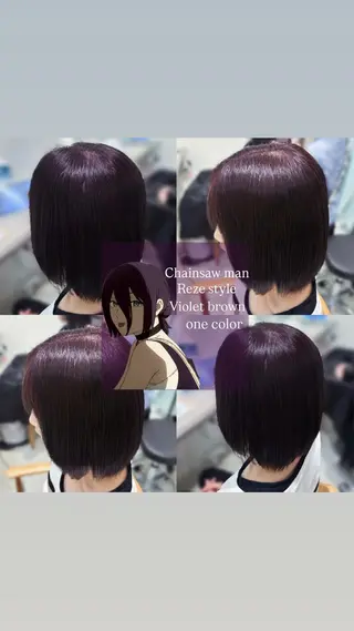 ショート カラー 伊藤粹 /浦和/艶感カラーのヘアスタイル