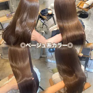 ロング カラー ヘアアレンジ 🎀顔まわりカット/ 上久保日葵🎀のヘアスタイル