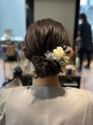 セミロング カラー ヘアアレンジ 髙木美緒🌿 レイヤー/アレンジのヘアスタイル