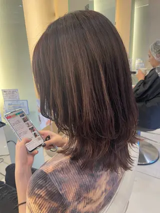 ミディアム カラー リリー /Men's/パーマのヘアスタイル