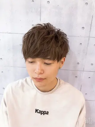 カラー メンズニュアンス パーマ特化akaneのヘアスタイル