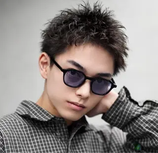 ショート パーマ メンズ 冨永 圭人のヘアスタイル