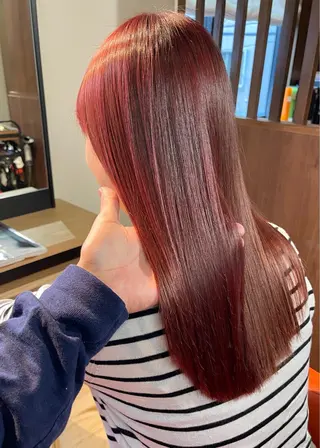 ミディアム カラー 髪質改善カラー ケアブリーチ/タムのヘアスタイル