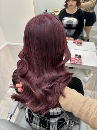 セミロング 💎のぼりゆい/大須 ブリーチなしWカラーのヘアスタイル