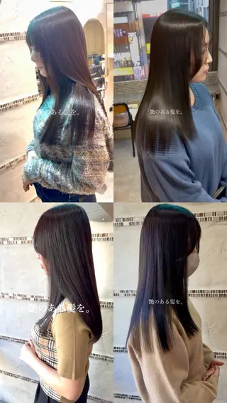 セミロング パーマ クワハタ ショウタのヘアスタイル